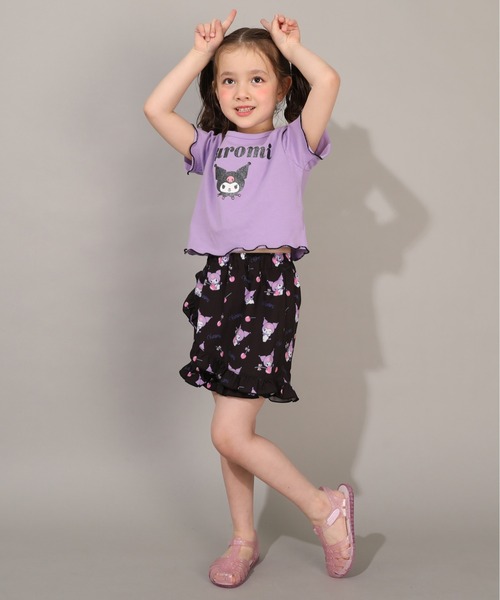BABYDOLL(ベビードール)の「サンリオ メロウクロップドTシャツ 1566K(Tシャツ/カットソー・キッズ・その他24/パープル/その他25/ライトブルー・140cm/130cm/120cm/110cm/100cm/90cm)」の14枚目の写真