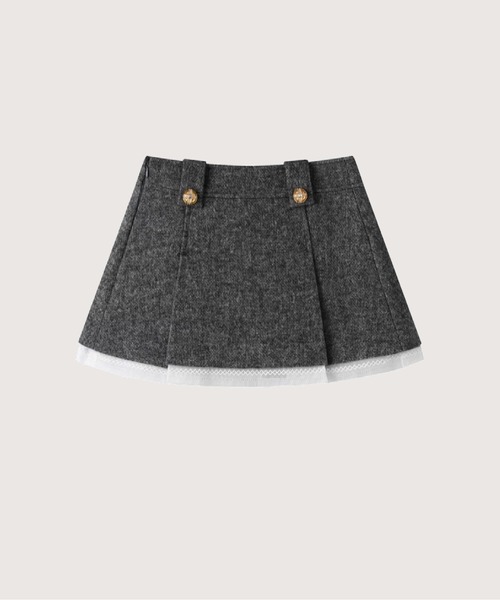 LA POMME petit（ラポミ・プチ）の「Princess Lace Collar Jacket Set Up（セットアップ・レディース・グレー・SMALL/MEDIUM/LARGE/X-SMALL）」の2枚目の写真