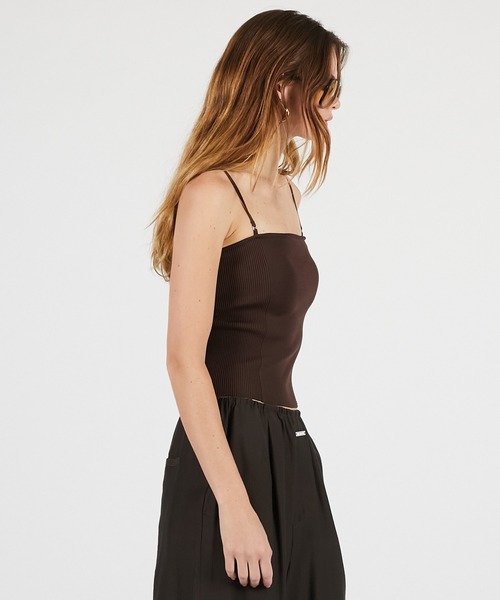 PRANK PROJECT（プランクプロジェクト）の「【2026Summer Pre-Order】カップインニットキャミ / Cup-In Knit Cami（キャミソール・レディース・ホワイト/ブラウン/グレー/ブラック・FREE）」の17枚目の写真