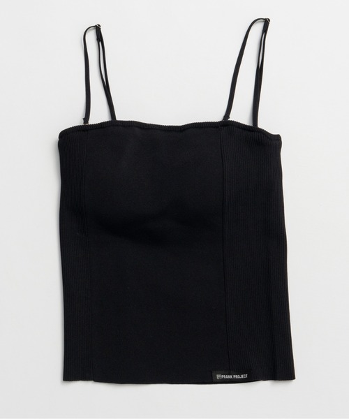 PRANK PROJECT（プランクプロジェクト）の「【2026Summer Pre-Order】カップインニットキャミ / Cup-In Knit Cami（キャミソール・レディース・ホワイト/ブラウン/グレー/ブラック・FREE）」の20枚目の写真