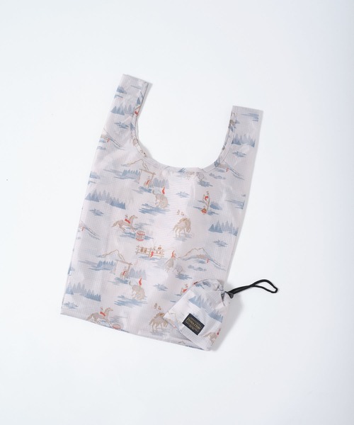 PENDLETON(ペンドルトン)の「【 PENDLETON / ペンドルトン 】SHOPPER with POUCH / ポーチ付ショッパー(エコバッグ/サブバッグ・レディース・ライトブルー/ベージュ/ブルー/グレー/オフホワイト/ブラック・FREE)」の2枚目の写真