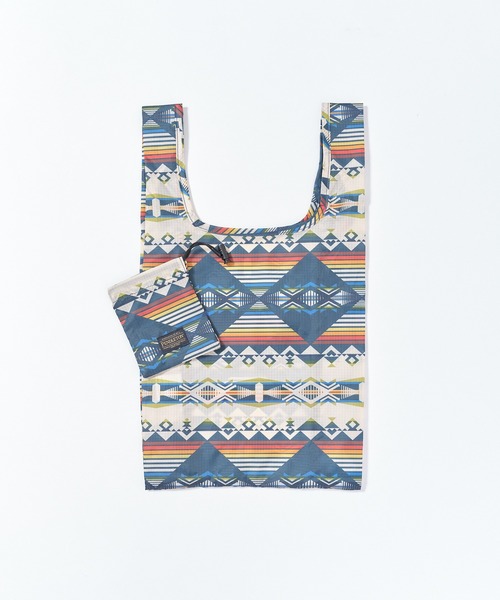 PENDLETON(ペンドルトン)の「【 PENDLETON / ペンドルトン 】SHOPPER with POUCH / ポーチ付ショッパー(エコバッグ/サブバッグ・レディース・ライトブルー/ベージュ/ブルー/グレー/オフホワイト/ブラック・FREE)」の6枚目の写真