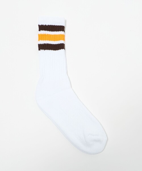Railroad Sock(レイルロードソック)の「<THE RAILROAD SOCK>ラインソックス 2Pセット(ソックス/靴下・レディース・ライトブルー/レッド・FREE)」の5枚目の写真