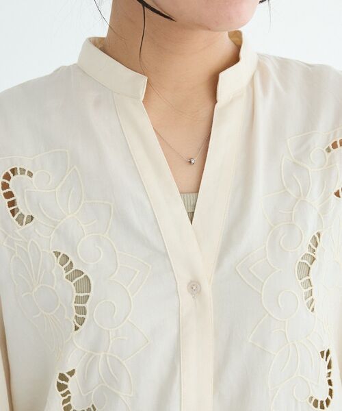 CRAFT STANDARD BOUTIQUE（クラフトスタンダードブティック）の「【インド製】カットワークシシュウワンピース（ワンピース・レディース・ブラック/ナチュラル・FREE）」の15枚目の写真