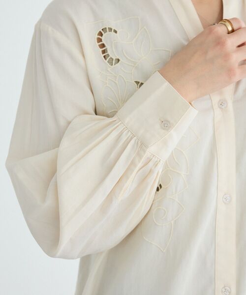 CRAFT STANDARD BOUTIQUE（クラフトスタンダードブティック）の「【インド製】カットワークシシュウワンピース（ワンピース・レディース・ブラック/ナチュラル・FREE）」の16枚目の写真