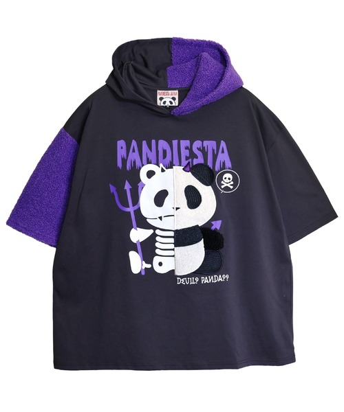PANDIESTA（パンディエスタ）の「ハーフデビルパンダパーカー(M2)（パーカー・メンズ・ブラック/ホワイト・XL/L/M）」の18枚目の写真