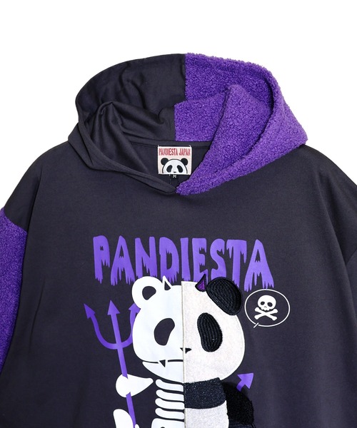 PANDIESTA（パンディエスタ）の「ハーフデビルパンダパーカー(M2)（パーカー・メンズ・ブラック/ホワイト・XL/L/M）」の16枚目の写真