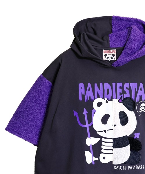 PANDIESTA（パンディエスタ）の「ハーフデビルパンダパーカー(M2)（パーカー・メンズ・ブラック/ホワイト・XL/L/M）」の17枚目の写真