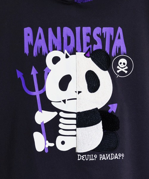 PANDIESTA（パンディエスタ）の「ハーフデビルパンダパーカー(M2)（パーカー・メンズ・ブラック/ホワイト・XL/L/M）」の15枚目の写真