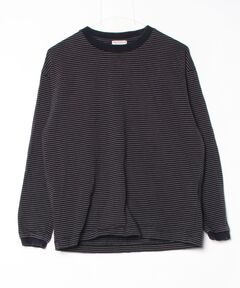 6(ROKU)＞コットン ボーダー ボートネック カットソー（Tシャツ