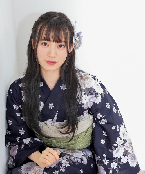 Honeys(ハニーズ)の「浴衣(浴衣・レディース・ネイビー系1・F)」の8枚目の写真