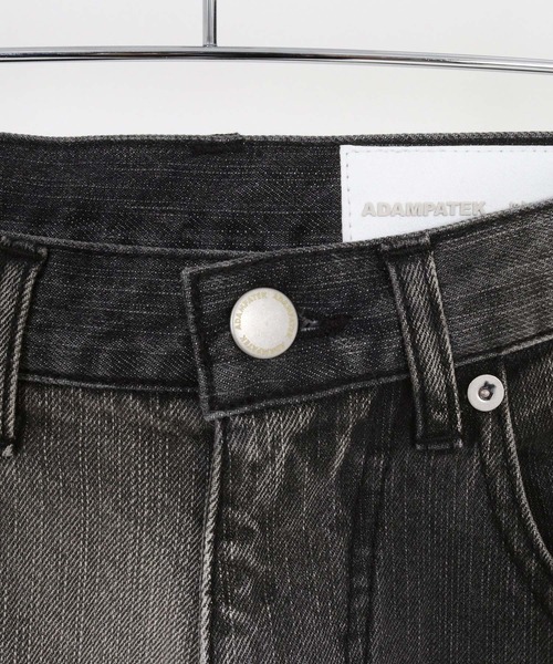 ADAM PATEK（アダムパテック）の「ADAMPATEK/aged finish denim  pant/エイジング加工デニムパンツ（デニムパンツ・メンズ・ブルー/ブラック・1/3/2）」の21枚目の写真