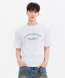 共用レタリング半袖Tシャツ-FBZU5802C01