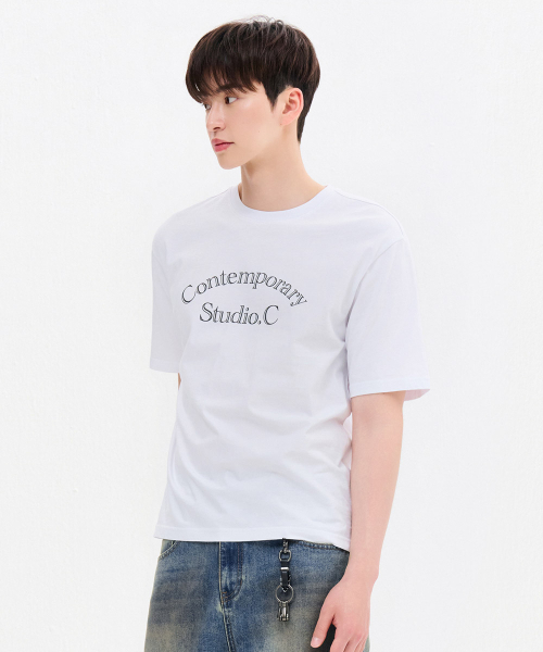 CHASECULT(チェイスカルト)の「共用レタリング半袖Tシャツ-FBZU5802C01(Tシャツ/カットソー・メンズ・ホワイト・90/95/100/105/110)」の3枚目の写真