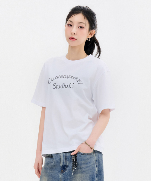 CHASECULT(チェイスカルト)の「共用レタリング半袖Tシャツ-FBZU5802C01(Tシャツ/カットソー・メンズ・ホワイト・90/95/100/105/110)」の6枚目の写真