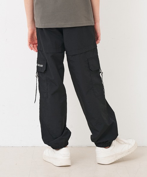 coca（coca）（コカ）の「キッズ　ライトワッシャーナイロンカーゴパンツ（カーゴパンツ・キッズ・ブラック/ラベンダー・150/120/130/140）」の9枚目の写真