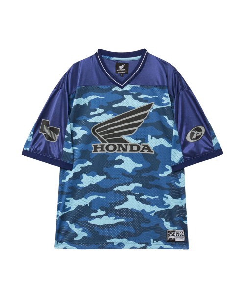 PHYPS MOTORCYCLE(フィップスモーターサイクル)の「Original Wing Logo Camo Mesh T-Shirt Blue(Tシャツ/カットソー・レディース・その他・SMALL/MEDIUM/LARGE/X-LARGE)」の3枚目の写真