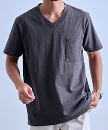 『Goodwear/グッドウェア』ポケット付きS/S VネックTEE