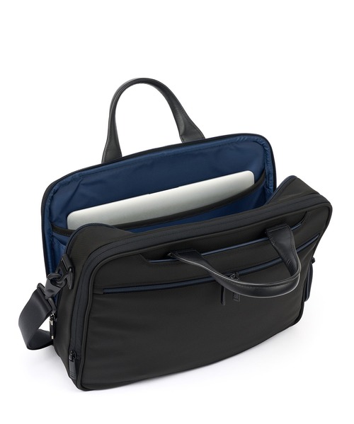 TUMI(トゥミ)の「TUMI ALPHA (アルファ) エクスパンダブル・オーガナイザー・ブリーフ(A4/PC15インチまで対応)(ビジネスバッグ・メンズ・ブラック×ブルー・FREE)」の5枚目の写真