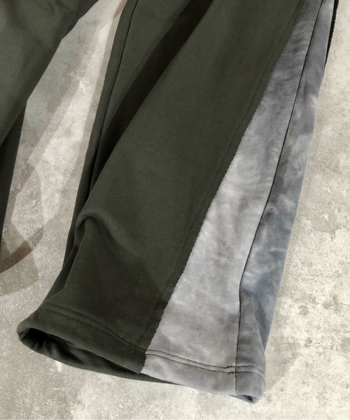 MMMM(エムエムエムエム)の「MMMM/ フレンチテリータイダイパネルパンツ(スウェットパンツ・メンズ・チャコールグレー/ブラック・LARGE/MEDIUM)」の5枚目の写真