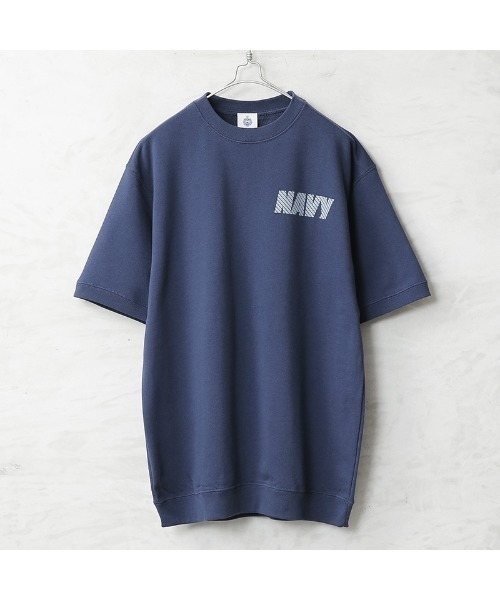 WAIPER.inc(ワイパーインク)の「USNA(アメリカ海軍兵学校)オフィシャルライセンス S/S スウェットシャツ(Tシャツ/カットソー・メンズ・ネイビー/ブラック/アッシュグレー・M/L/XL)」の1枚目の写真