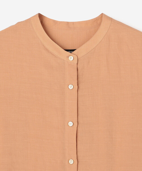 nicholson&nicholson(ニコルソンアンドニコルソン)の「nicholson & nicholson |〈別注〉フレンチスリーブ ブラウス WOMEN(シャツ/ブラウス・レディース・ピンク/ネイビー/ブルー系その他/ベージュ・38)」の12枚目の写真