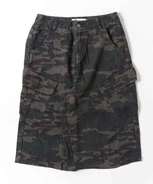 A'GEM/9 × .kom 『A'gem/エージェム』CAMOUFLAGE CARGO HALF PANTS