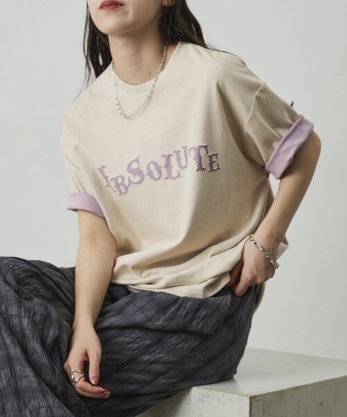 COLONY 2139(コロニートゥーワンスリーナイン)の「オパール加工Tシャツ(Tシャツ/カットソー・メンズ・ブラック/ホワイト系その他/グリーン・LARGE/MEDIUM)」の4枚目の写真