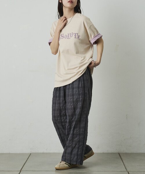 COLONY 2139(コロニートゥーワンスリーナイン)の「オパール加工Tシャツ(Tシャツ/カットソー・メンズ・ブラック/ホワイト系その他/グリーン・LARGE/MEDIUM)」の10枚目の写真