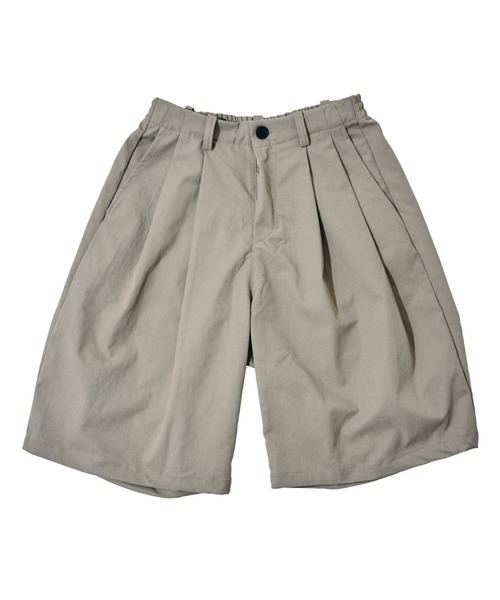 EFFECTEN(エフェクテン)の「【EFFECTEN】Wide 2tuck short pants(その他パンツ・メンズ・ベージュ/ブラック・SMALL/MEDIUM/LARGE/X-LARGE)」の3枚目の写真
