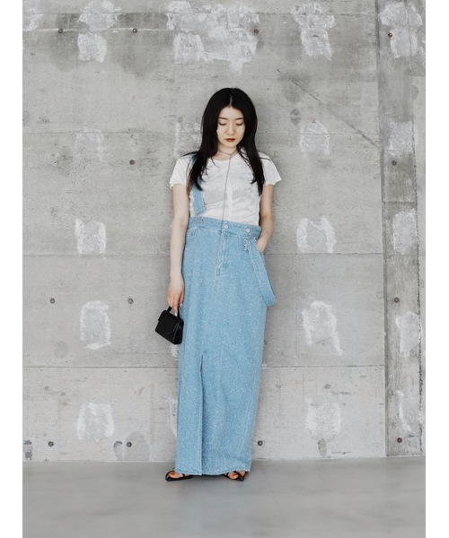 Katrin TOKYO(カトリーントーキョー)の「【JAPAN MADE】slit mesh velour tops(Tシャツ/カットソー・レディース・ホワイト/ブルー/ローズ・FREE/XS)」の22枚目の写真