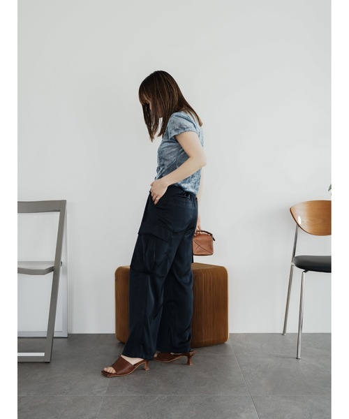 Katrin TOKYO(カトリーントーキョー)の「【JAPAN MADE】slit mesh velour tops(Tシャツ/カットソー・レディース・ホワイト/ブルー/ローズ・FREE/XS)」の10枚目の写真