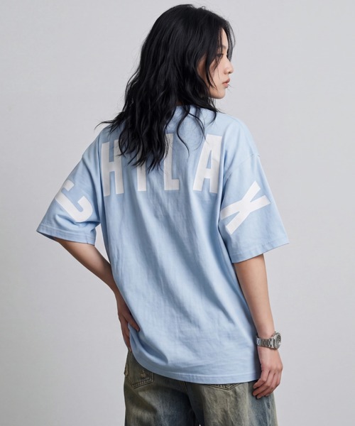 ONEXONE（ワンフォーワン）の「【ONEXONE/ワンフォーワン】CHILAX TEE（Tシャツ/カットソー・メンズ・ブルー/ブラック・MEDIUM）」の2枚目の写真