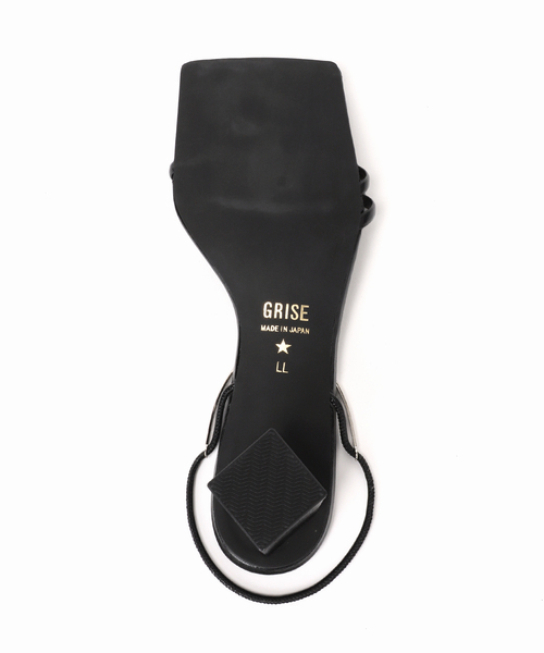 GRISE(グリーズ)の「GRISE3.5cmメタルアンクルストラップサンダル(サンダル・レディース・ブラック/ベージュ/グリーン・MEDIUM/SMALL/LARGE/X-LARGE)」の4枚目の写真