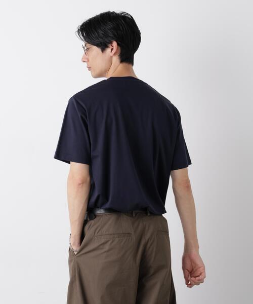 NANO universe(ナノユニバース)の「スタンダードスムースTシャツ 半袖(Tシャツ/カットソー・メンズ・ホワイト/ネイビー/グレー・S/L/M)」の19枚目の写真