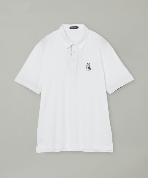 BLACK LABEL CRESTBRIDGE（ブラックレーベル・クレストブリッジ）の「コーギーワッペンポロ（ポロシャツ・メンズ・オフホワイト/ピンク系その他2/ブルー/ネイビー・L/M/XL）」の22枚目の写真