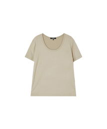 レーヨンUネックスリムTシャツ AS7CT160