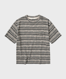 ニティッドストライプHS Tシャツ