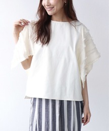 Jines | フリンジストライプトップス(Tシャツ/カットソー)