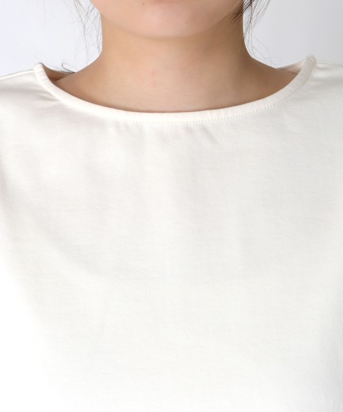 Jines(ジネス)の「フリンジストライプトップス(Tシャツ/カットソー・レディース・オフホワイト/ブラック・38)」の16枚目の写真