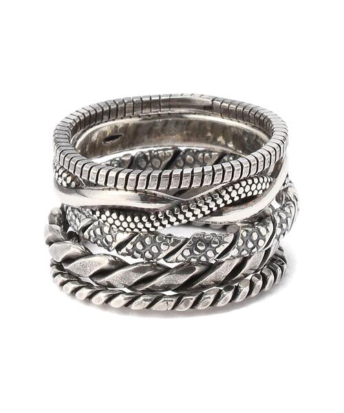 ROYAL FLASH(ロイヤルフラッシュ)の「gunda/ガンダ/STACK RING(リング・メンズ・シルバー・12)」の1枚目の写真
