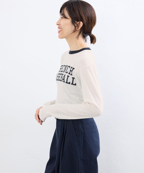IENA（イエナ）の「BLACK シアーリンガーTシャツ（Tシャツ/カットソー・レディース・アイボリー・FREE）」の6枚目の写真