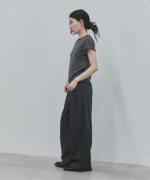 feepur(フェピュール)の「パイルボーダーTee(Tシャツ/カットソー・レディース・チャコールグレー/グレー・MEDIUM)」の20枚目の写真