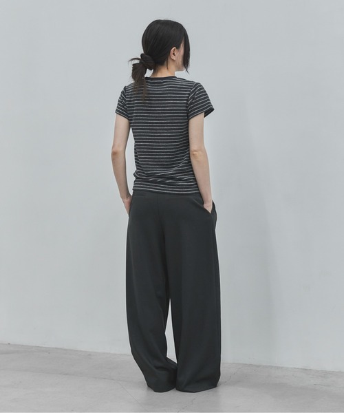 feepur(フェピュール)の「パイルボーダーTee(Tシャツ/カットソー・レディース・チャコールグレー/グレー・MEDIUM)」の12枚目の写真