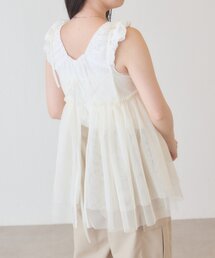 【一部店舗限定】B チュールリボンチュニック