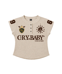 CBC ヴィンテージワッフルヘンリーネックスリム半袖Tシャツ