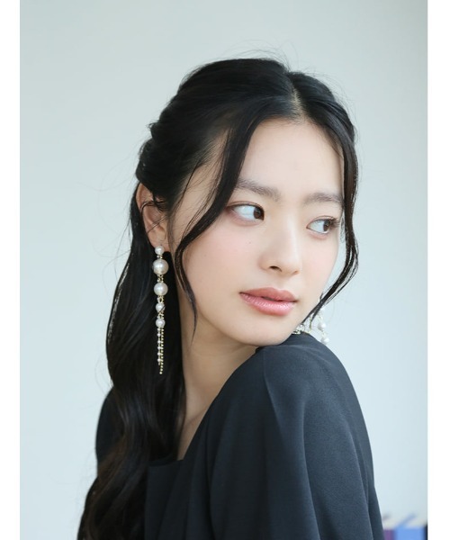 Edit Sheen（エディットシーン）の「スウィングパールピアス（ピアス（両耳用）・レディース・ゴールド・FREE）」の2枚目の写真