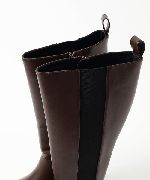 BEAMS HEART(ビームスハート)の「ロング サイドゴア ブーツ(ブーツ・レディース・ブラック/ブラウン・25.0cm/24.0cm/23.0cm)」の15枚目の写真