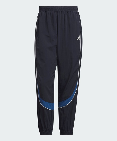 adidas(アディダス)の「ブランドラブ ルーズフィット ライトウーブン フルレングス エラスティックカフ パンツ / アディダス adidas(スウェットパンツ・メンズ・ブルー・LARGE/SMALL/MEDIUM/X-LARGE)」の6枚目の写真