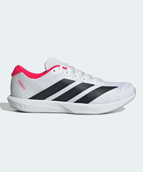 adidas(アディダス)の「アディゼロ BK / Adizero BK / ランニングシューズ / アディダス adidas(スニーカー・メンズ・ホワイト×ブラック・22.0cm/22.5cm/23.0cm/23.5cm/24.0cm/24.5cm/25.0cm/25.5cm/26.0cm/26.5cm/27.0cm/27.5cm/28.0cm/28.5cm/29.0cm)」の1枚目の写真